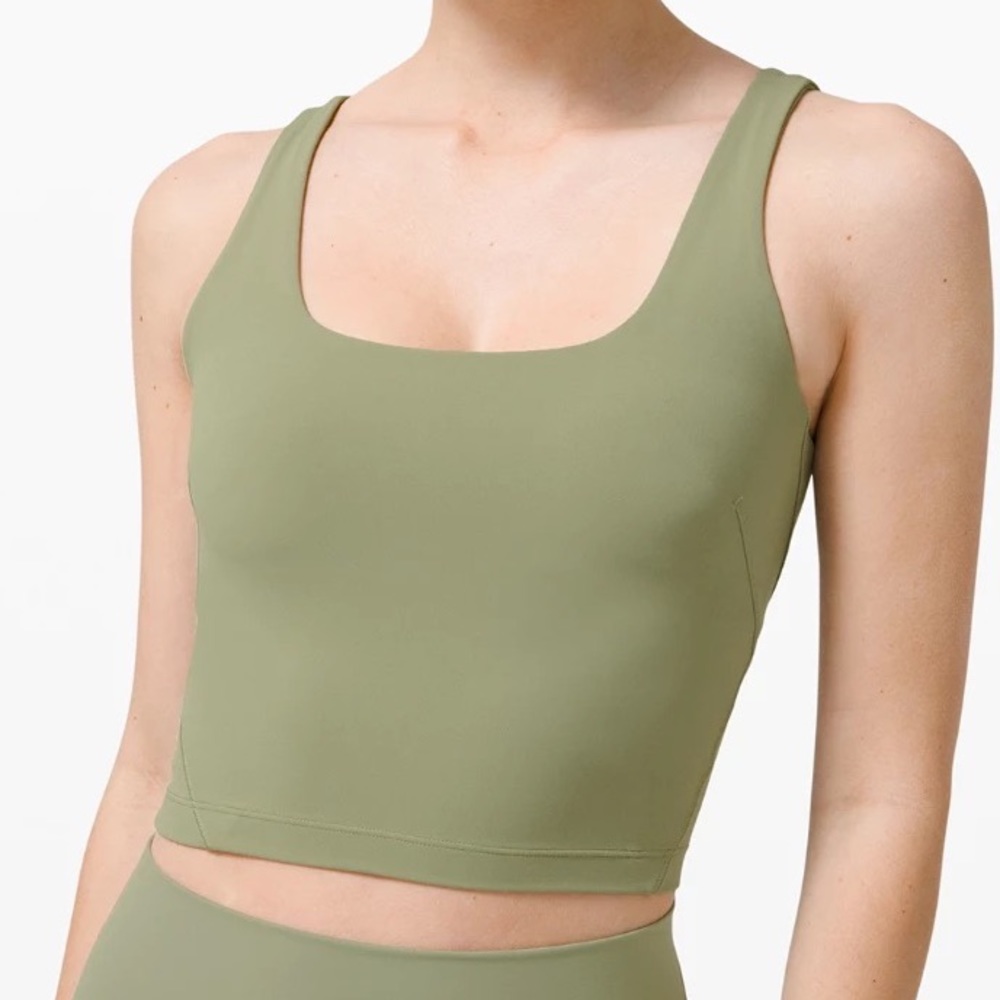 Lululemon Nulu Fold Tight Crop Tank- Size 10